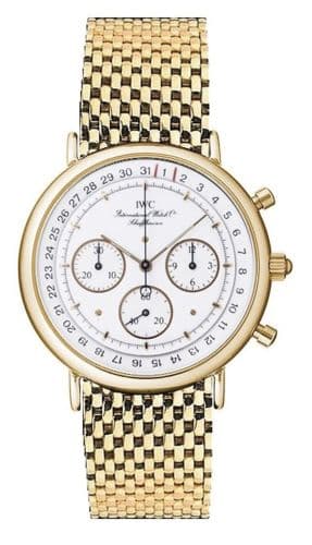 IWC Portofino Chronograph MecaQuartz Yellow Gold / White / Bracelet