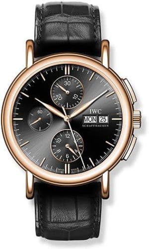 IWC Portofino Chronograph Rose Gold / Black