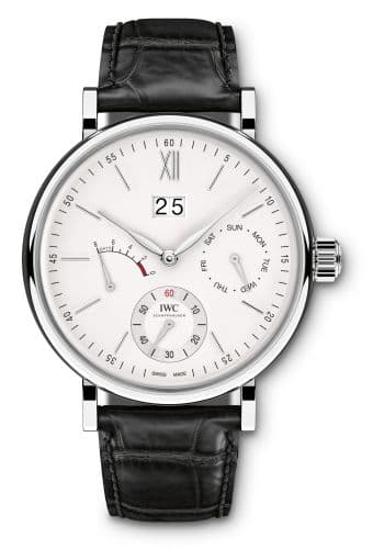 IWC Portofino Hand-Wound Day & Date Stainless Steel / Silver