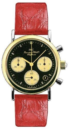 IWC Portofino Lady Chronograph MecaQuartz Stainless Steel / Yellow Gold / Black / Alligator