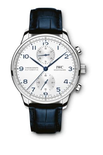 IWC Portugieser Chronograph Stainless Steel / Silver - Blue