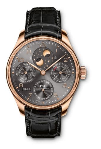 IWC Portugieser Perpetual Calendar Double Moon Red Gold / Ardoise