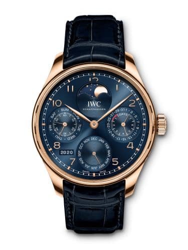 IWC Portugieser Perpetual Calendar Single Moon Armor Gold / Blue / Boutique Edition