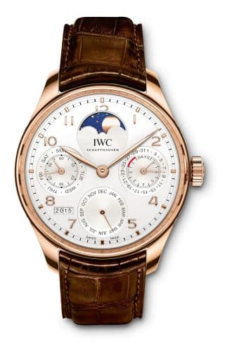 IWC Portugieser Perpetual Calendar Single Moon Red Gold / Silver