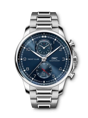 IWC Portugieser Yacht Club Chronograph Stainless Steel / Blue / Bracelet