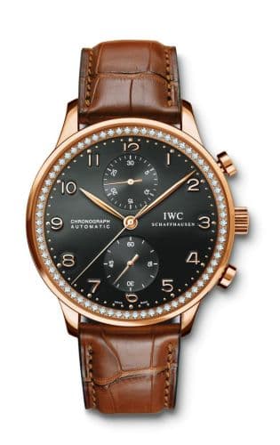 IWC Portuguese Chrono-Automatic Rose Gold / 80 Diamond