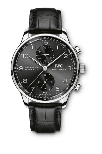 IWC Portuguese Chrono-Automatic Stainless Steel / Black
