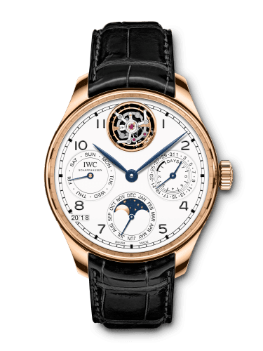 IWC Portuguese Perpetual Calendar Tourbillon Edition “150 Years” Red Gold / White