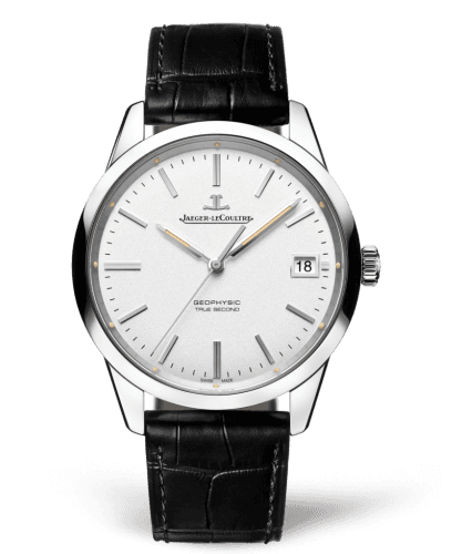 Jaeger-LeCoultre Geophysic True Second Stainless Steel / Silver / Alligator