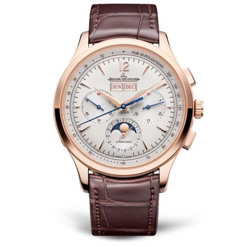 Jaeger-LeCoultre Master Control Chronograph Calendar Pink Gold / Silver / Alligator