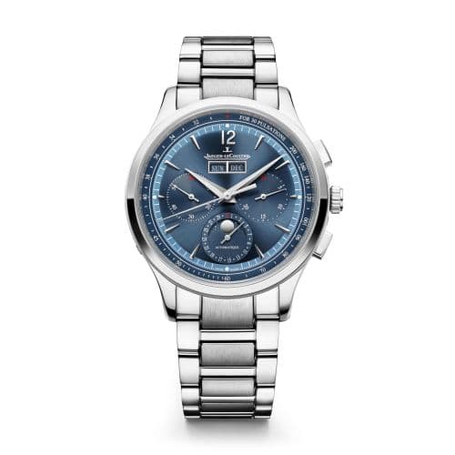 Jaeger-LeCoultre Master Control Chronograph Calendar Stainless Steel / Blue / Strap + Bracelet