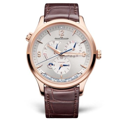 Jaeger-LeCoultre Master Control Geographic Pink Gold / Silver / Alligator