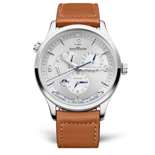 Jaeger-LeCoultre Master Control Geographic Stainless Steel / Silver / Calf