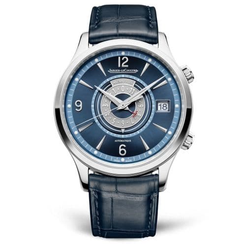Jaeger-LeCoultre Master Control Memovox Timer Stainless Steel / Blue / Alligator