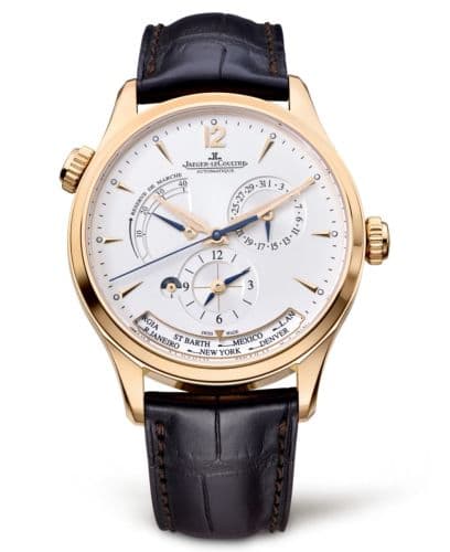 Jaeger-LeCoultre Master Geographic Pink Gold / Silver / Alligator