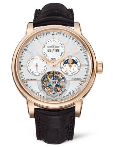 Jaeger-LeCoultre Master Grande Tradition Tourbillon Cylindrique Quantième Perpétuel Pink Gold / Silver
