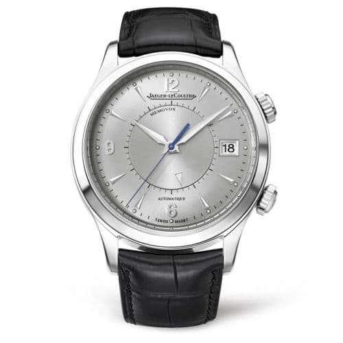 Jaeger-LeCoultre Master Memovox Stainless Steel / Silver / Alligator