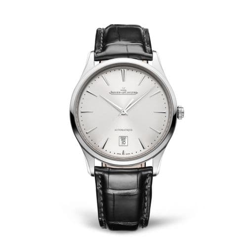 Jaeger-LeCoultre Master Ultra Thin Date Stainless Steel / Silver / Alligator