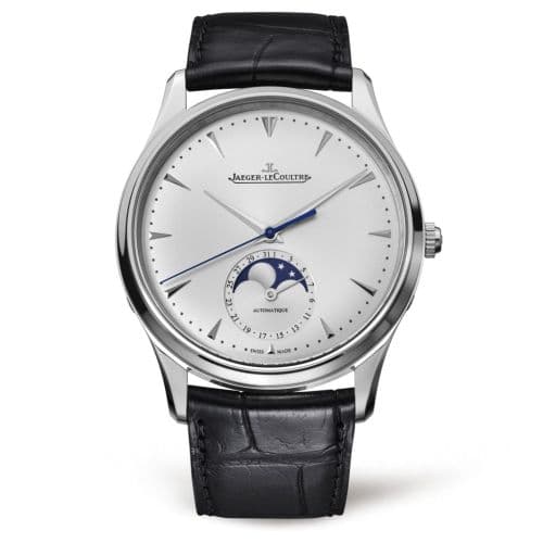 Jaeger-LeCoultre Master Ultra Thin Moon Stainless Steel / Silver / Alligator