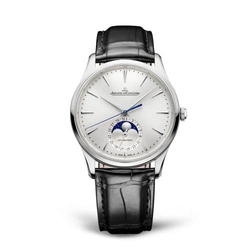 Jaeger-LeCoultre Master Ultra Thin Moon Stainless Steel / Silver / Alligator