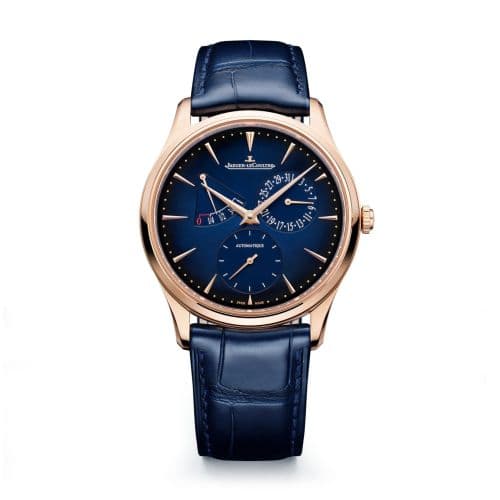 Jaeger-LeCoultre Master Ultra Thin Réserve de Marche Pink Gold / Gradient Blue / Alligator