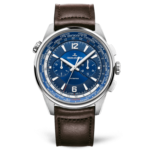 Jaeger-LeCoultre Polaris Chronograph WT Titanium / Blue / Calf