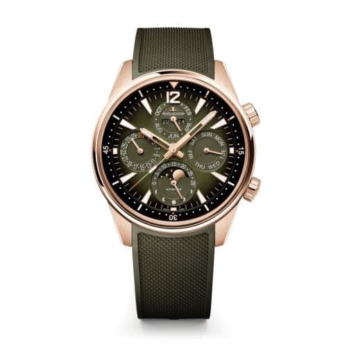 Jaeger-LeCoultre Polaris Perpetual Calendar Pink Gold / Green