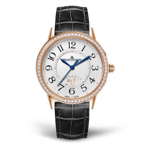 Jaeger-LeCoultre Rendez-Vous Night & Day Large Pink Gold / Diamond / Silver / Alligator