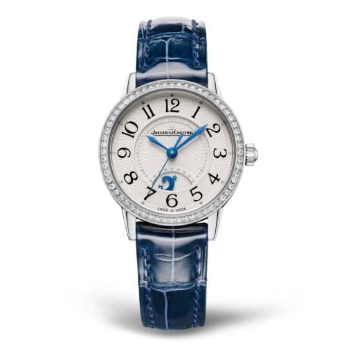Jaeger-LeCoultre Rendez-Vous Night & Day Small Stainless Steel - Diamond / Silver / Alligator