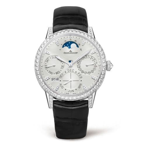 Jaeger-LeCoultre Rendez-Vous Perpetual Calendar White Gold / Silver / Alligator