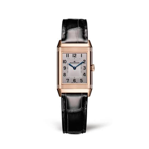 Jaeger-LeCoultre Reverso Classic Small Duetto Pink Gold / Silver / Alligator