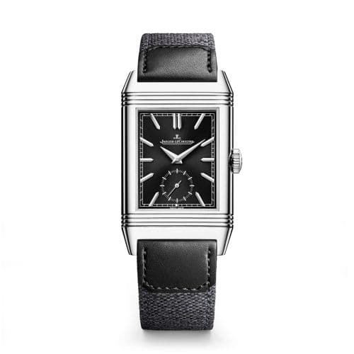 Jaeger-LeCoultre Reverso Tribute Duoface Stainless Steel / Black / Fagliano