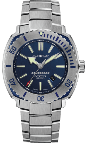 JeanRichard Aquascope Stainless Steel / Blue