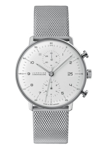 Junghans Max Bill Chronoscope Silver Bracelet