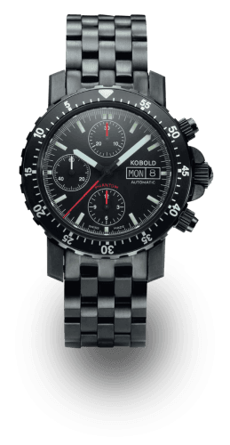 Kobold Phantom Tactical Chronograph DLC / Black / Bracelet