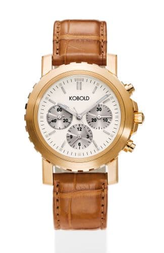 Kobold Soarway Chronograph Red Gold / White