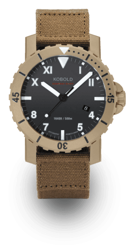 Kobold Soarway Diver Safari Stainless Steel / DLC / Black