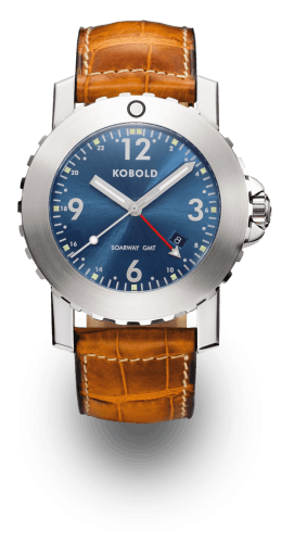 Kobold Soarway GMT Stainless Steel / Blue