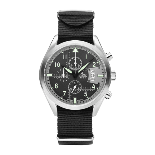 Laco Chronographs Detroit / Stainless Steel / Black
