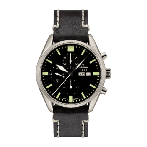 Laco Chronographs Las Vegas / Stainless Steel / Black