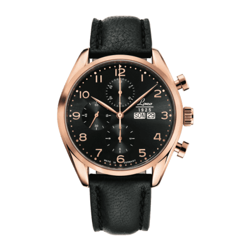 Laco Chronographs Paris / Stainless Steel / Black
