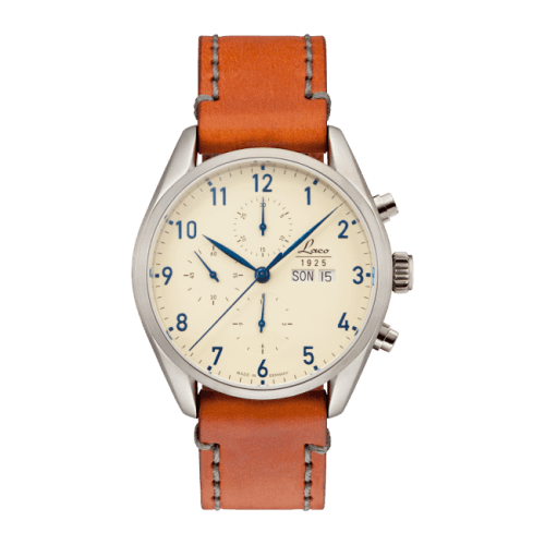Laco Chronographs San Fransisco / Stainless Steel / Creme
