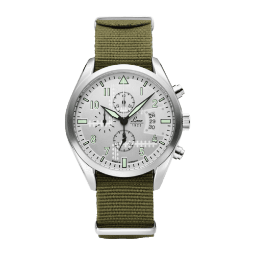 Laco Chronographs Seattle / Stainless Steel / Silver
