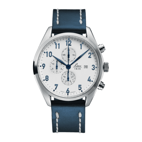 Laco Chronographs Sylt / Stainless Steel / White