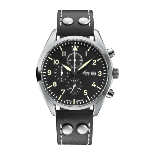 Laco Chronographs Trier / Stainless Steel / Black