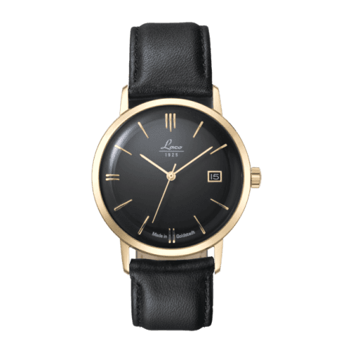 Laco Editions Model Goldstadt-Watch / Stainless Steel / Black