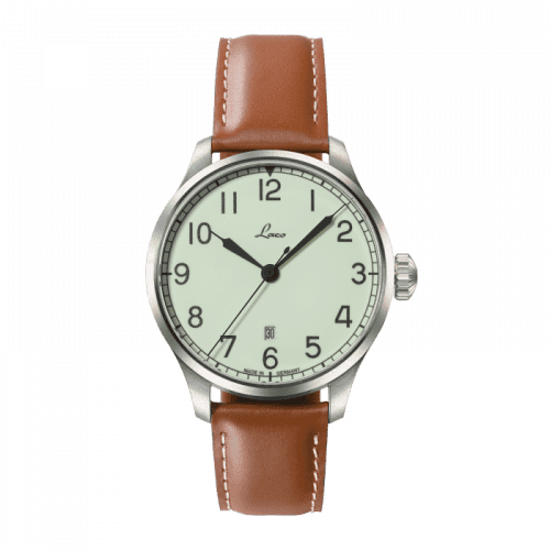 Laco Navy Watch Valencia / Stainless Steel / White