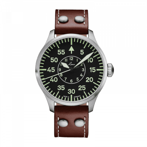 Laco Pilot Watch Basic Aachen Stainless Steel / Black