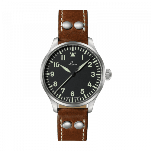 Laco Pilot Watch Basic Augsburg Stainless Steel / Black