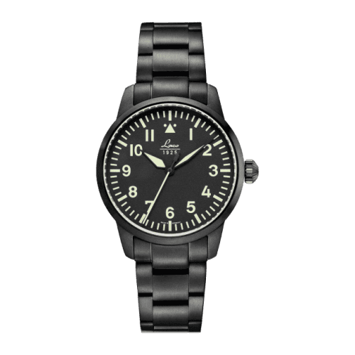 Laco Pilot Watch Basic Stockholm Stainless Steel / Black